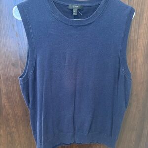 J. Crew Women's Deep Blue sweater vest